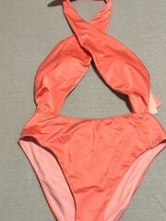 Victoria's Secret Other - Victoria's Secret Coral Pink One-Piece Swimsuit Large NWT